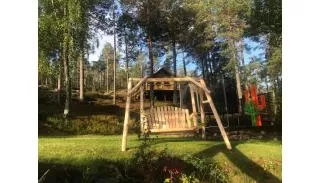 Balancelle avec portique