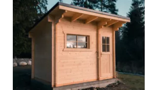 Sauna extérieur chalet