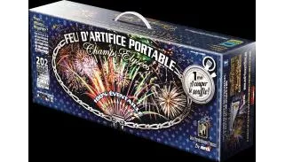 FEU D'ARTIFICE PORTABLE® CHAMPS-ÉLYSÉES® 1MN 100% ÉVENTAILLÉ