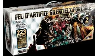 FEU D'ARTIFICE PORTABLE® CHAMPS-ÉLYSÉES® SILENCIEUX 2MN