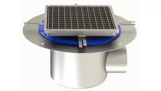 Siphon avec platine de reprise d'étanchéité 25100ITLP