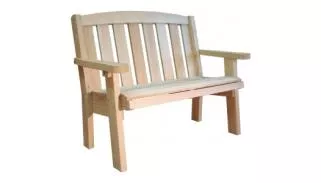 Banc de Galerie 2 places en Cèdre Canada