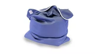 Water Pouf - Bleu ardoise/Blanc