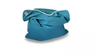 Water Pouf - Turquoise/blanc