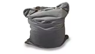 Pouf Casino - Anthracite/blanc