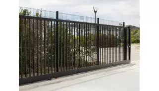 Portail acier barreaudé coulissant | portail TS