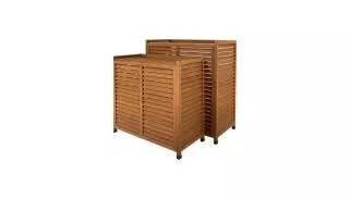 Cache clim en bois naturel PIVERT