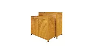 Cache clim en bois naturel PIVERT