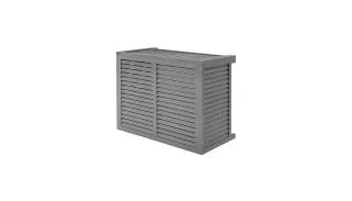 Cache climatiseur en bois naturel QUETZAL (fixation murale)