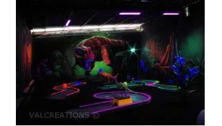 Mini golf Blacklight