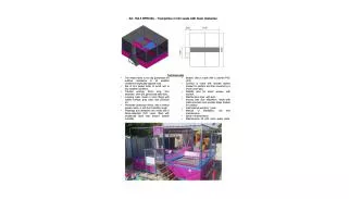 Trampoline avec 4 mini-stations, allée centrale. Équipement spécial.