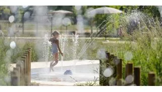 Jets d'eau aquatiques