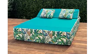 Bed Plage & Piscine bicolore Tropique