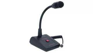 Pupitre microphone d'appel avec fiche XLR symétrique