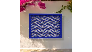 Cache clim bleu motif Seaside