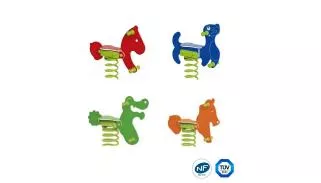 Jeux sur ressort animaux extérieur 3 à 7 ans