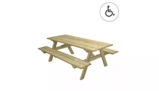 Table pique nique en bois à poser