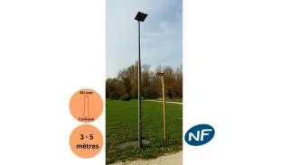  Mât d'éclairage cylindro-conique en acier