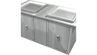 BLOC Plancha électrique DOUBLE avec monnayeur, Intérieur/Extérieur
