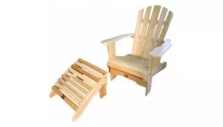 Fauteuil Adirondack avec Repose-Pieds en Cèdre Canada