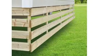 Soubassements terrasses et mobil'homes