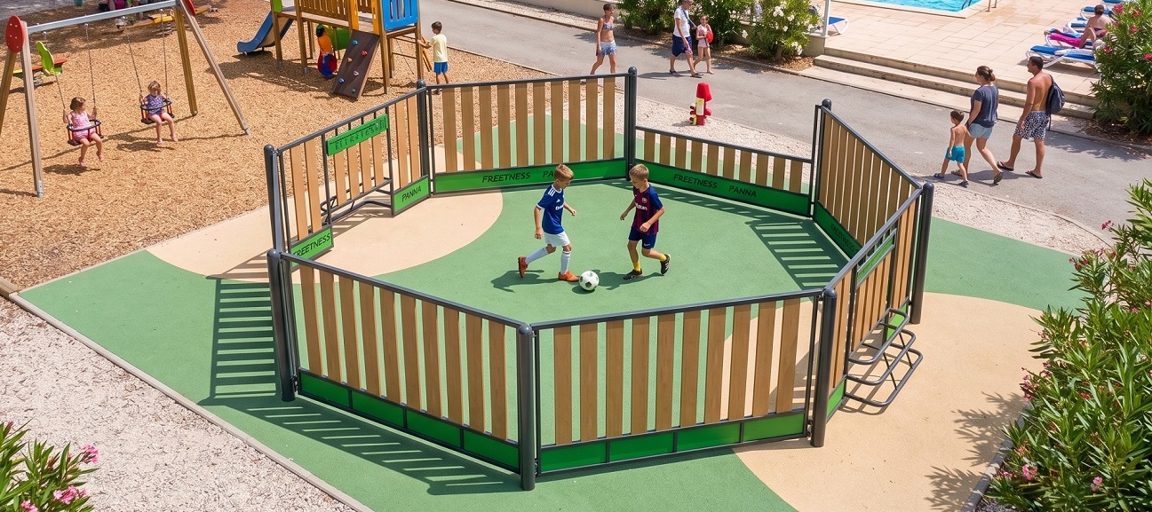 La Panna Arena : le football de rue s'invite au camping