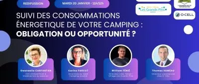 Rediffusion d’un webinaire dédié au suivi des consommations d’eau et d’énergie dans les campings
